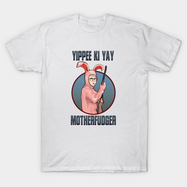 Motherfudger (bunny version) T-Shirt by FanboyMuseum